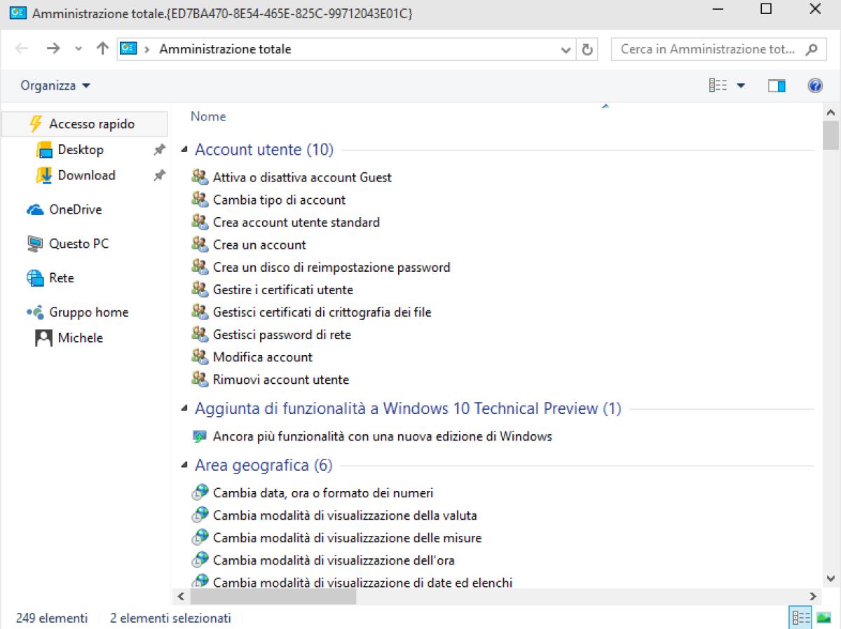 Come attivare la modalità Dio (God Mode) su Windows 10 - 