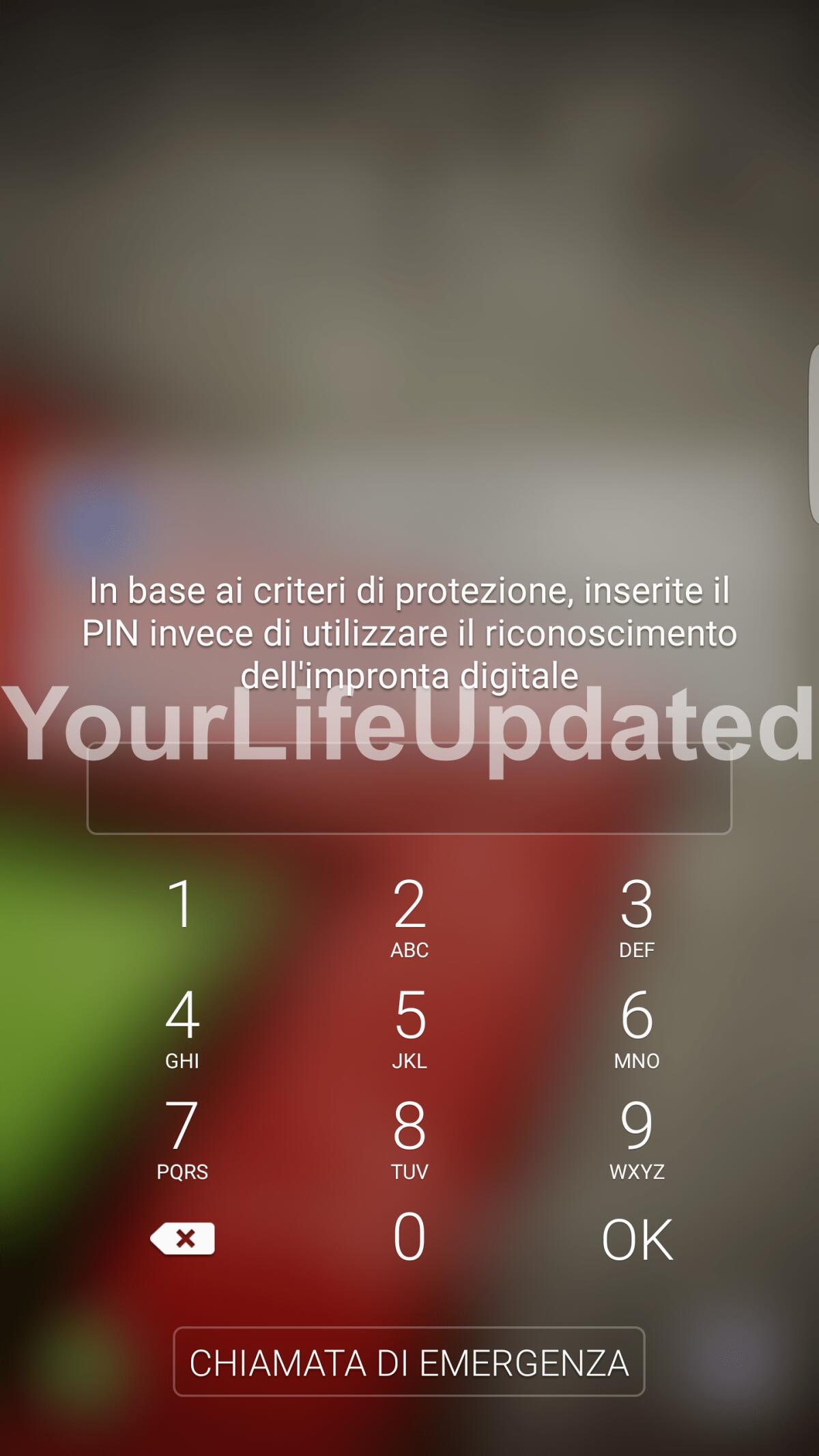 Errore sblocco Galaxy S7 impronta digitale: Criteri di protezione ... - 
