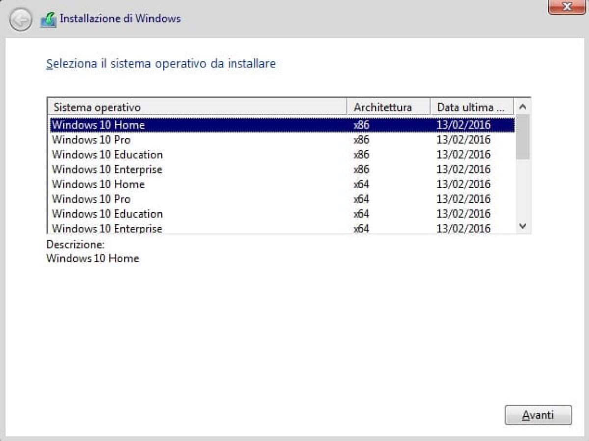Windows 10 AIO 16 in 1 MSDN aggiornamenti Febbraio 2016 - 