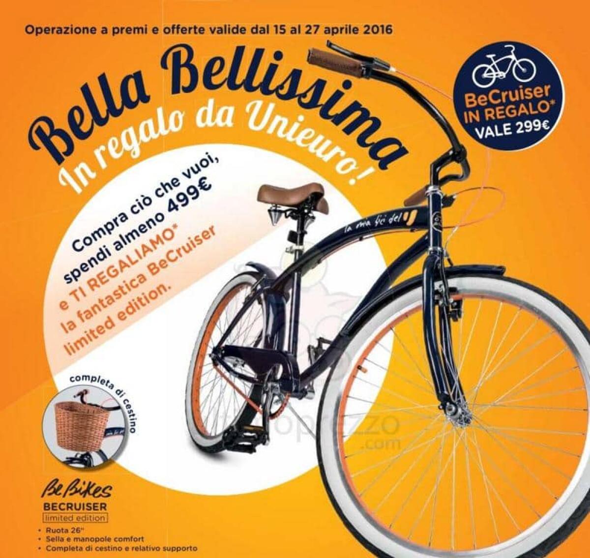Volantino UNIEURO: Scontissimi e bicicletta Becruiser in regalo - 