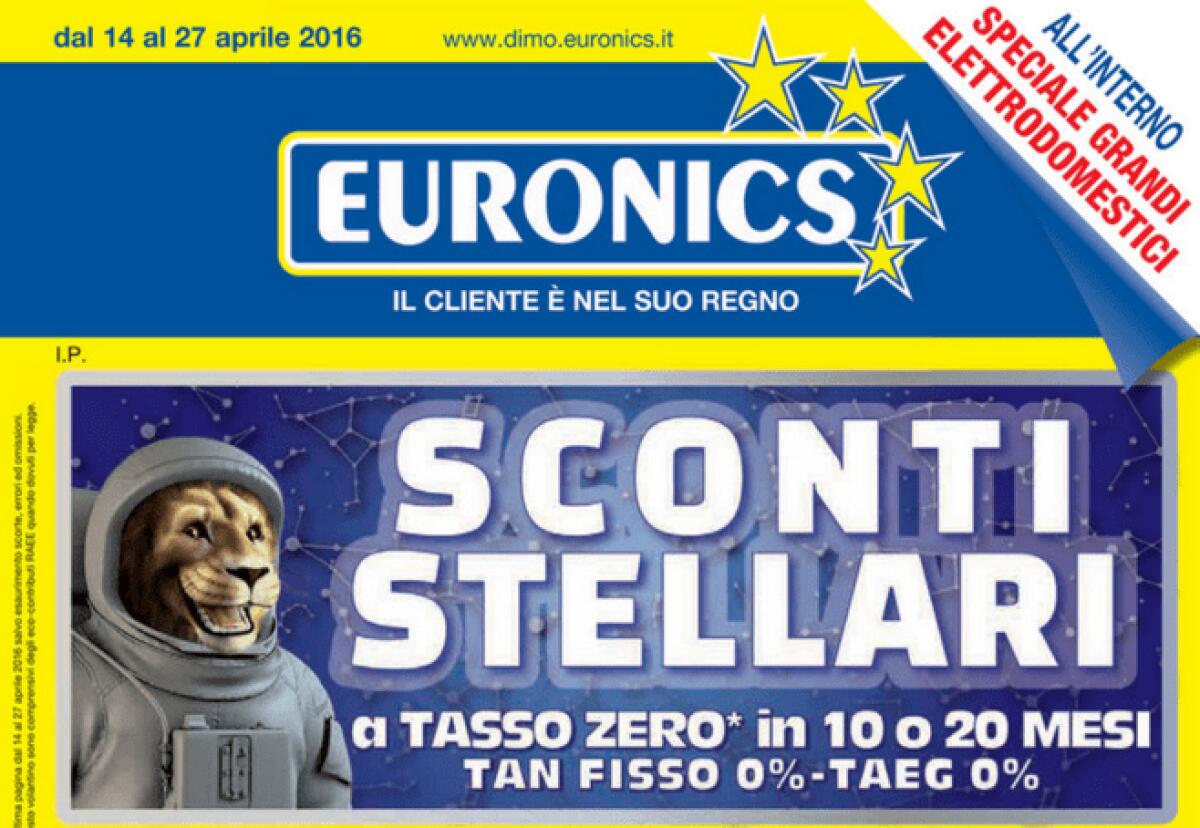Euronics lancia "Sconti Stellari" fino a fine Aprile - 
