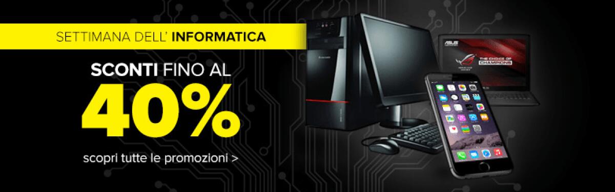 Offerte ePrice: Settimana dell'informatica con sconti fino al 40% - 