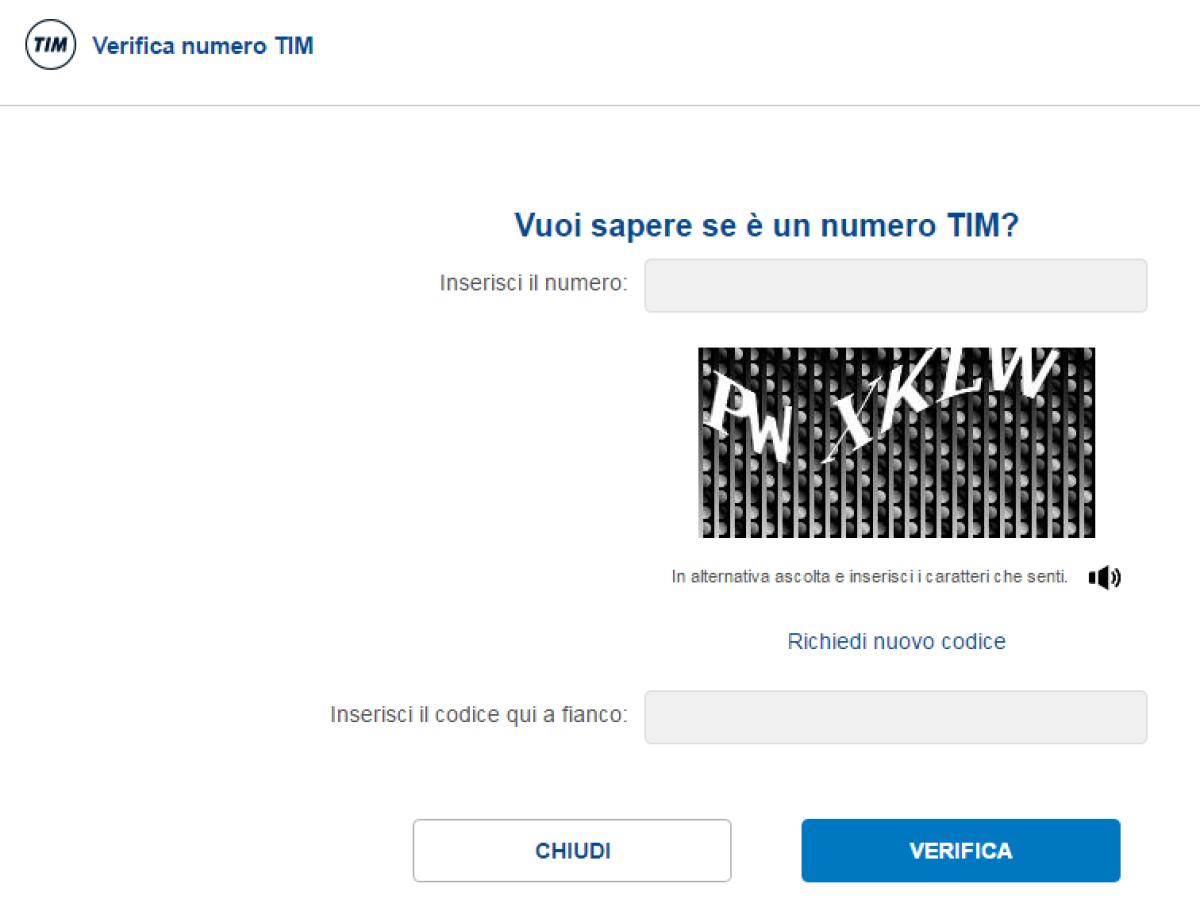 Come scoprire se un numero è TIM - 