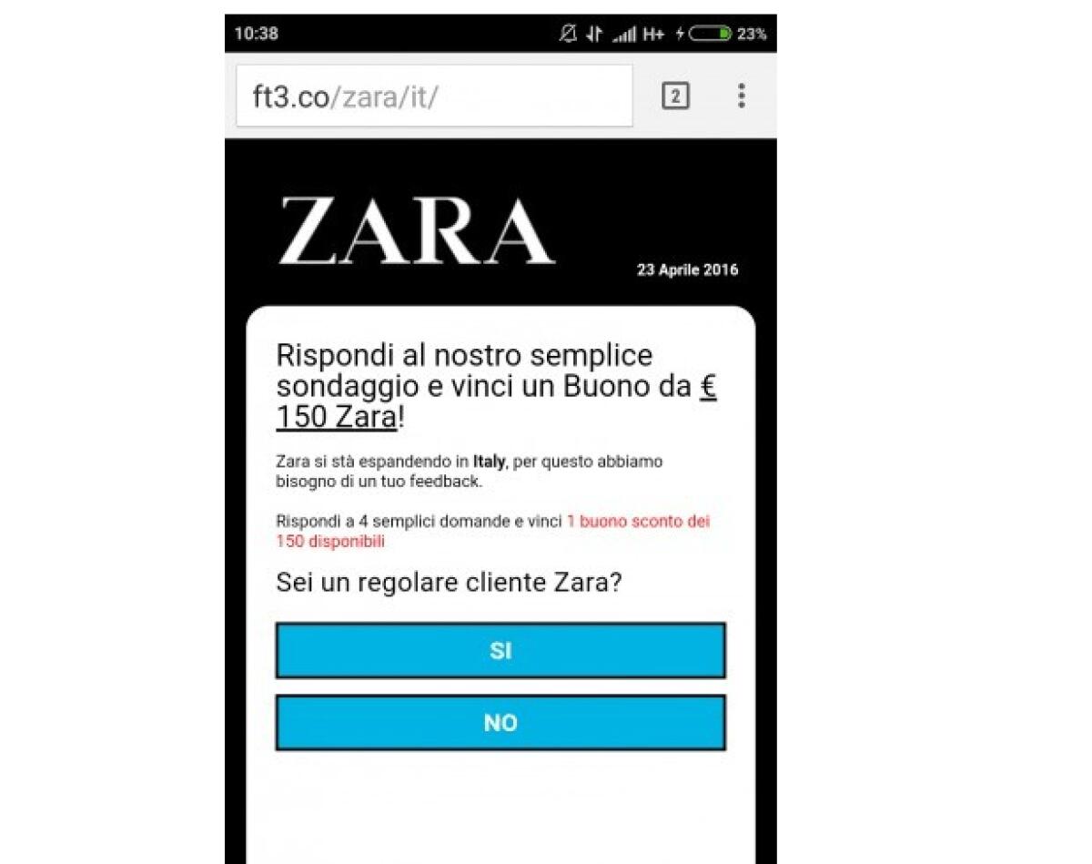 Bufale WhatsApp: Buono 150€ Zara e Amazon regala iPhone 6S - 