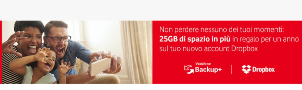 Come avere 25GB di spazio cloud gratis su DropBox con Vodafone Backup+ - 