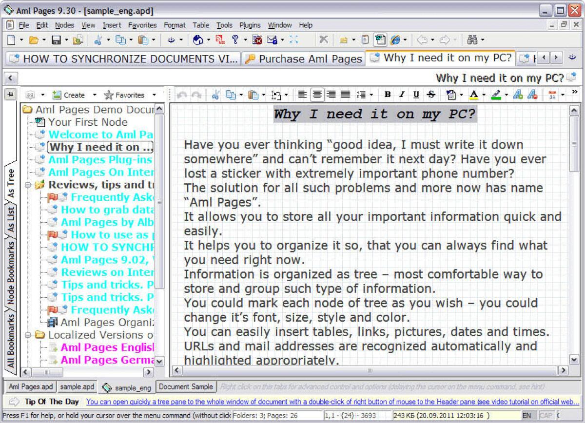 Agenda, organizer e notepad per Windows - 