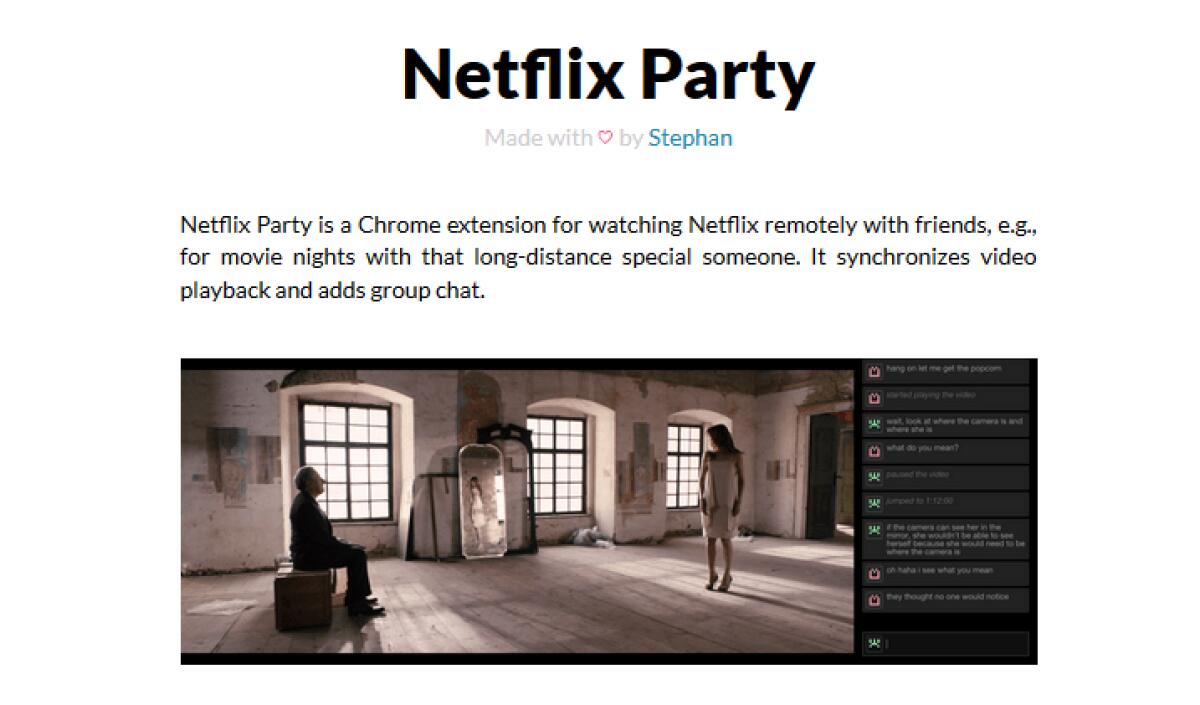 Condividere lo streaming di Netflix in remoto con tanto di Chat per gli utenti - 