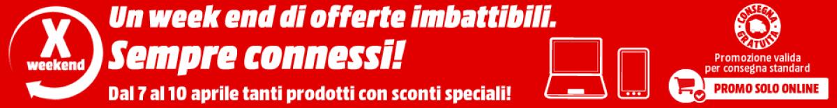MediaWorld X Weekend fino a domani sera con tanti sconti online - 