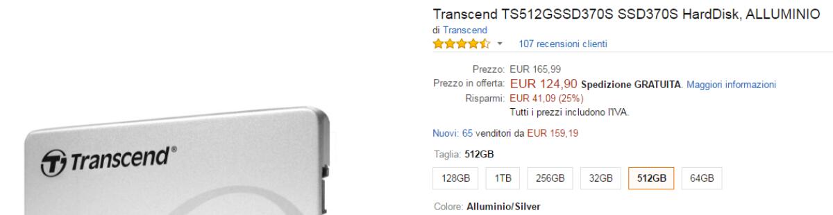 SSD da 256 (66€) e 512GB (125€), Nikon Coolpix L840 e iRobot in super offerta su Amazon - 