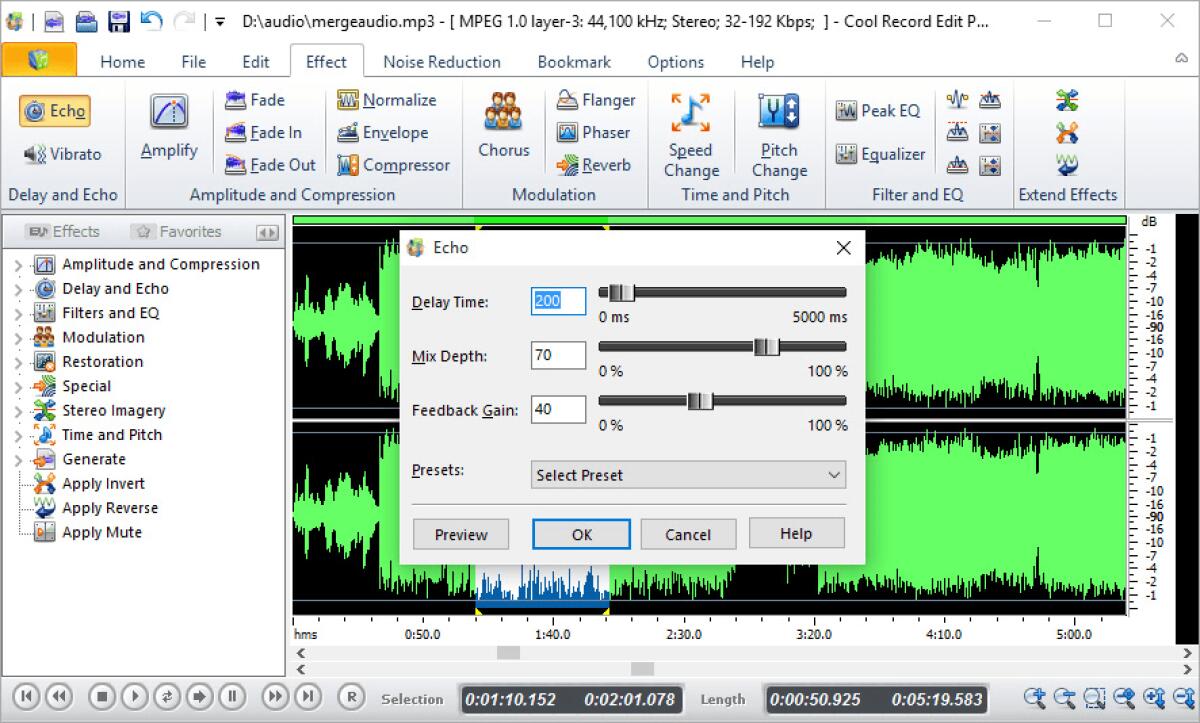 Registra e modifica audio su Windows con Cool Record Edit Pro - 