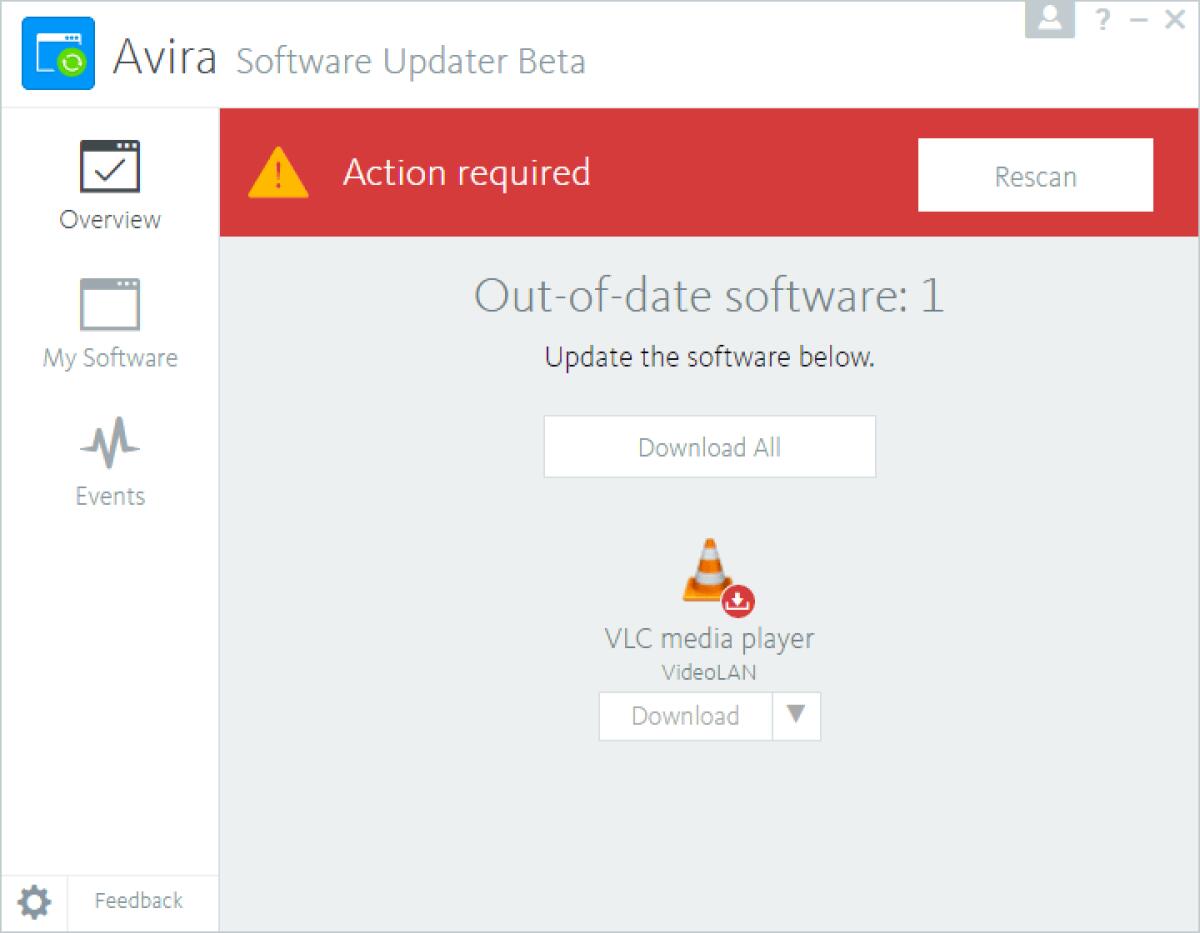 Aggiornare automaticamente programmi Windows con Avira Software Updater - 