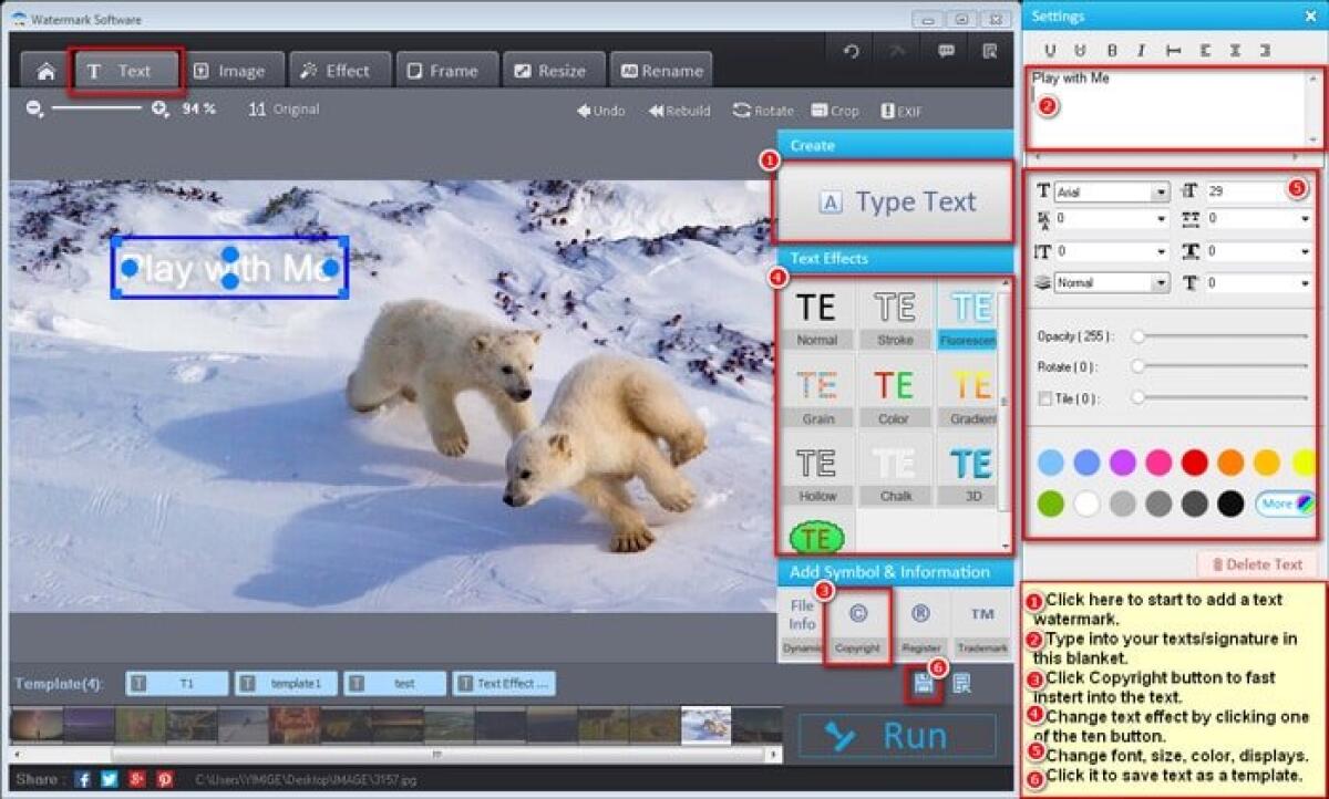 Aggiungere watermark e filigrana alle vostre foto - 