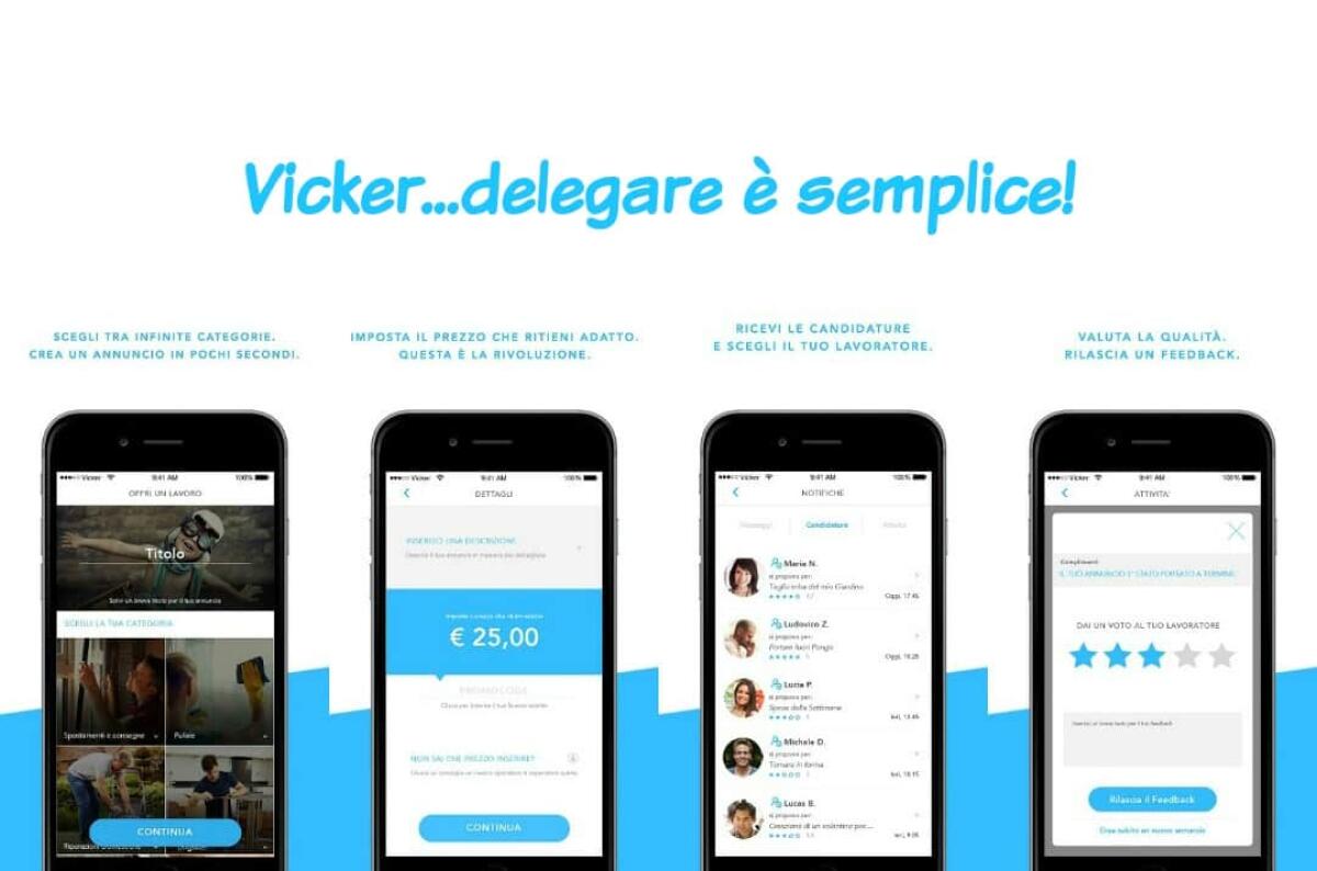 Vicker: L'app per smartphone per trovare idraulico, baby sitter e molto altro - 