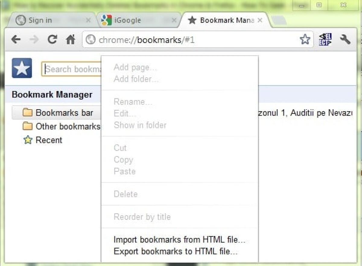 Come ripristinare Segnalibri di Chrome persi o cancellati per sbaglio - 