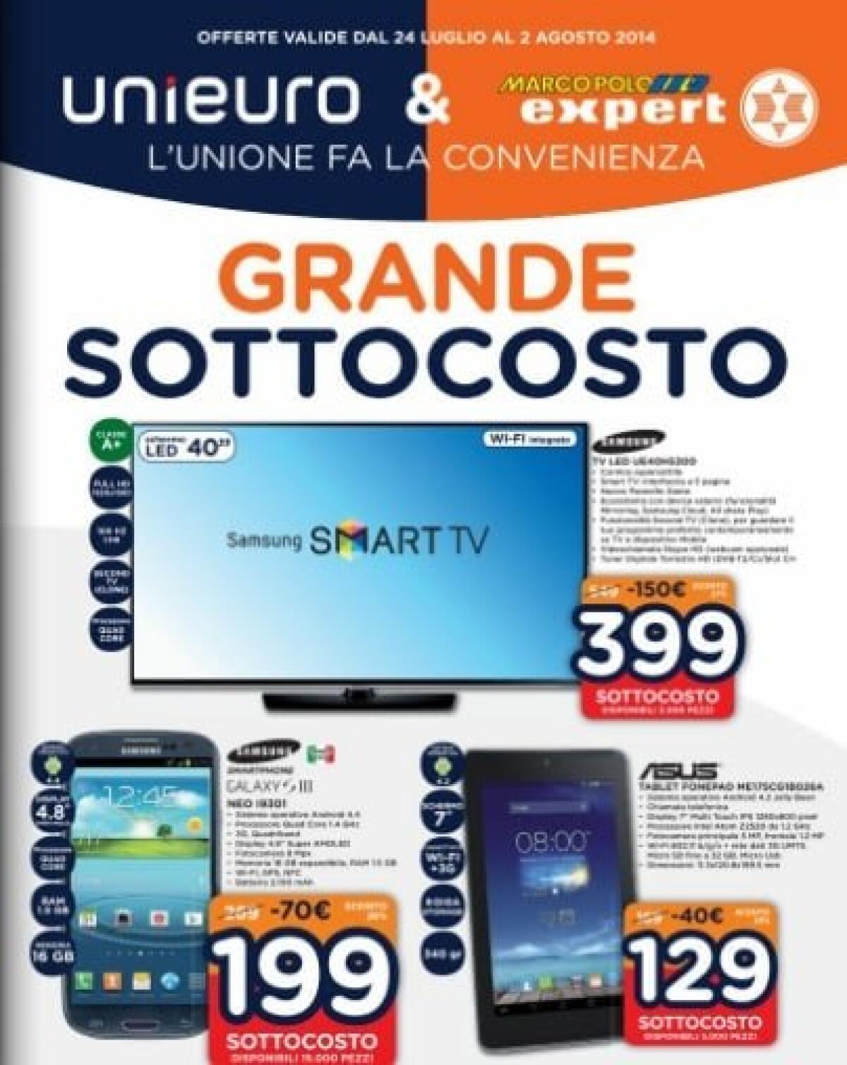 Unieuro lancia il Sottocosto Online fino al 26 Giugno - 