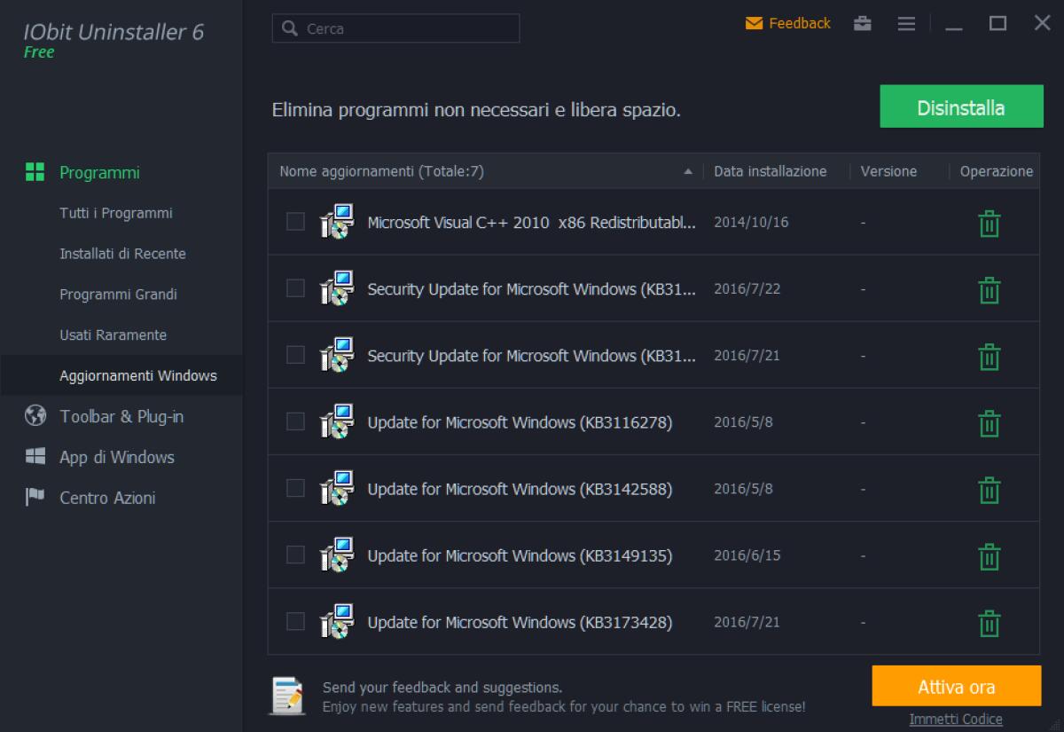 IObit Uninstaller 6: Rimuove completamente le App native di Windows e i plugin maligni - 