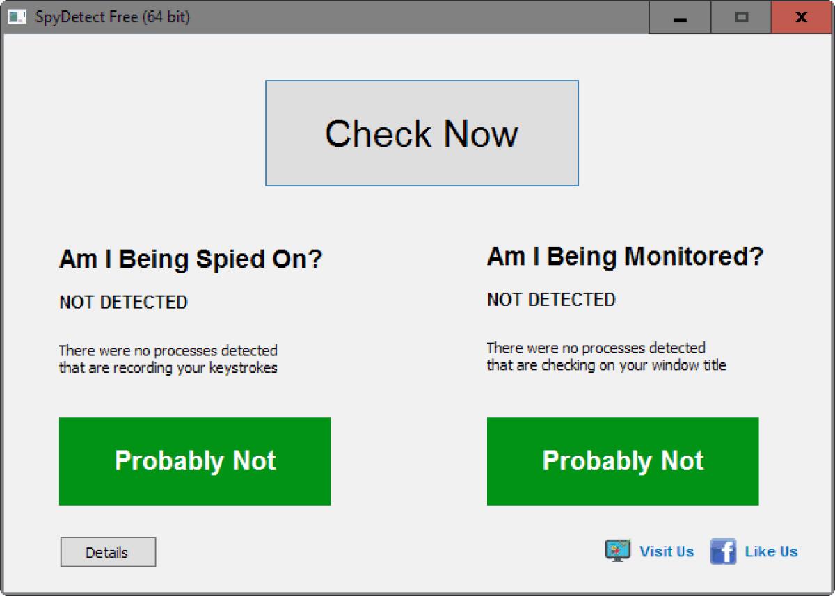 Qualcuno sta spiando il tuo computer? Scoprilo con SpyDetect Free - 