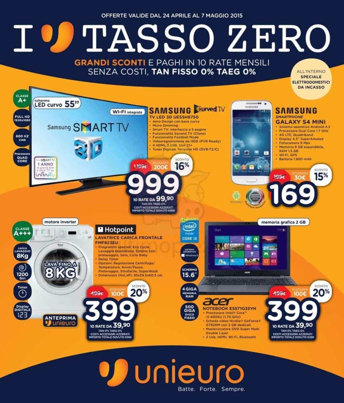 Unieuro "Rinnova il tuo Sapere" con il volantino fino al 15 Settembre - 