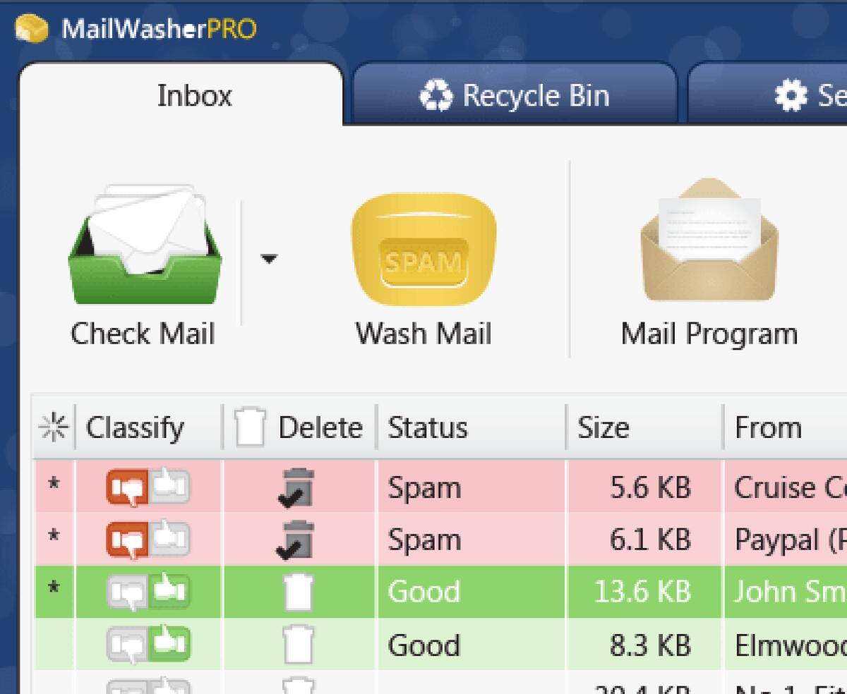 Bloccare lo spam sulle Mail con MailWasher Pro - 