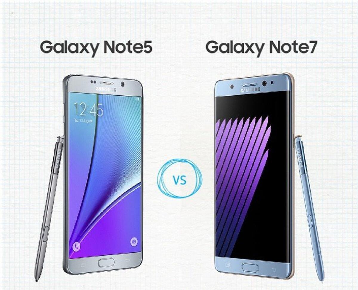 Confronto tra Samsung Galaxy Note 7 e Galaxy Note 5 - 
