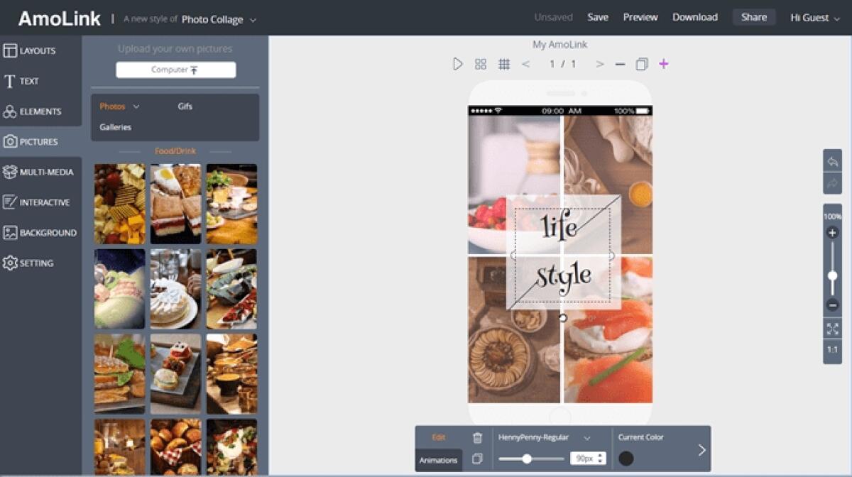 Crea cartoline, inviti, volantini ed altro - 