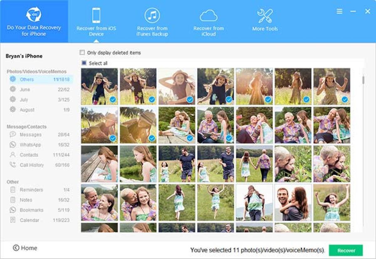 Recuperare foto, SMS, WhatsApp e dati persi sull'iPhone - 