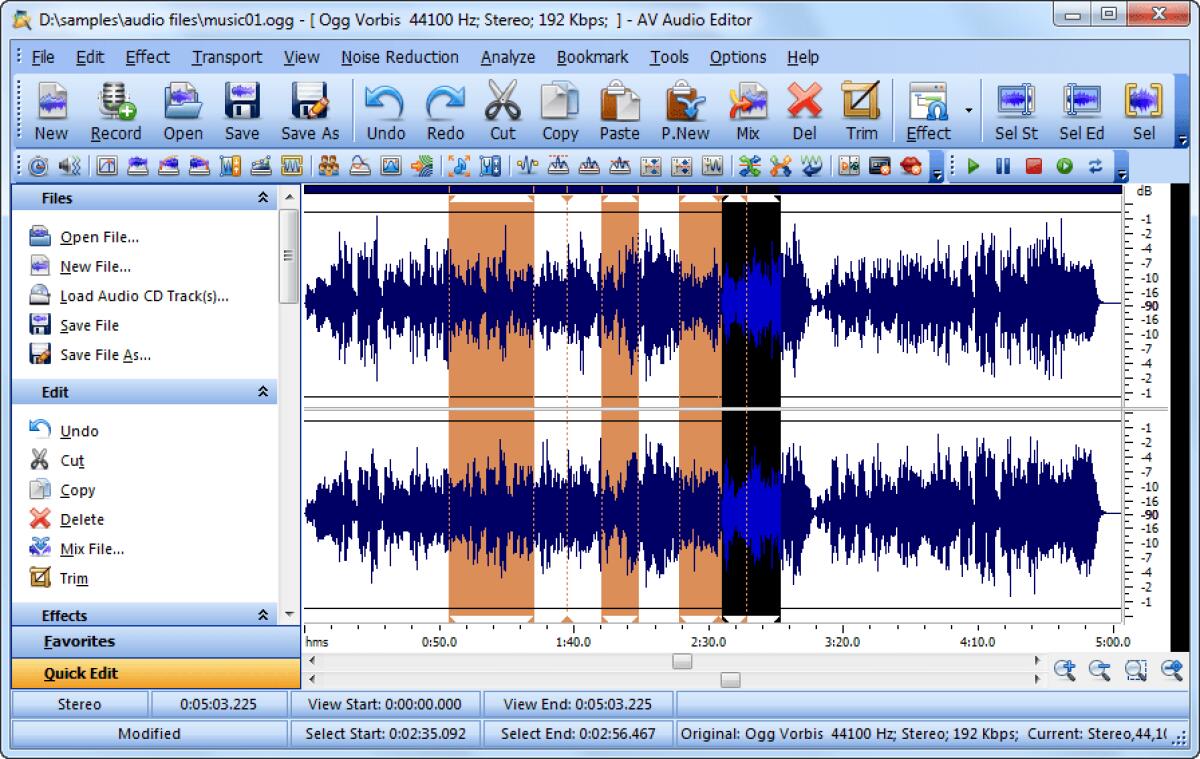 Download Audio Editor professionale per Windows - 
