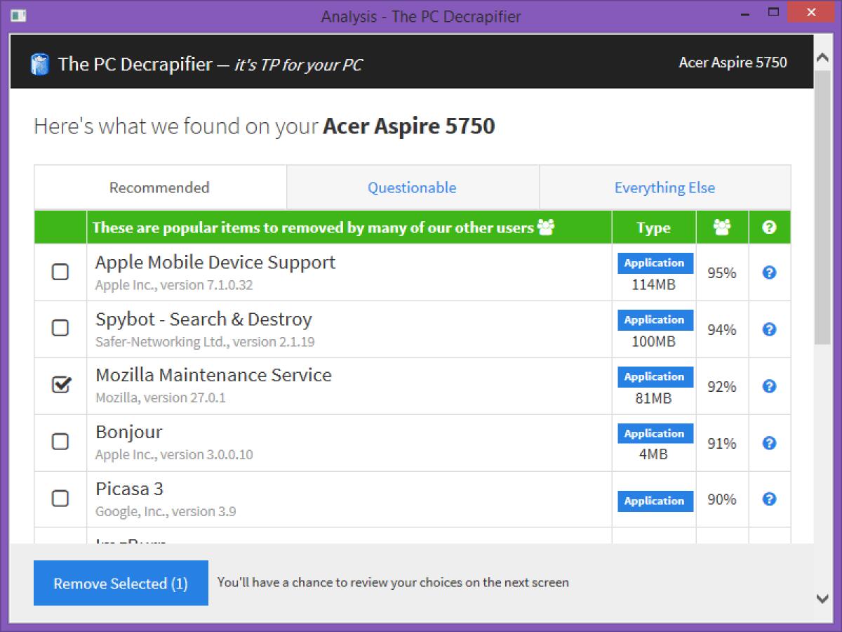PC Decrapifier: Rimuovere Applicazioni non desiderate dal nostro PC - 