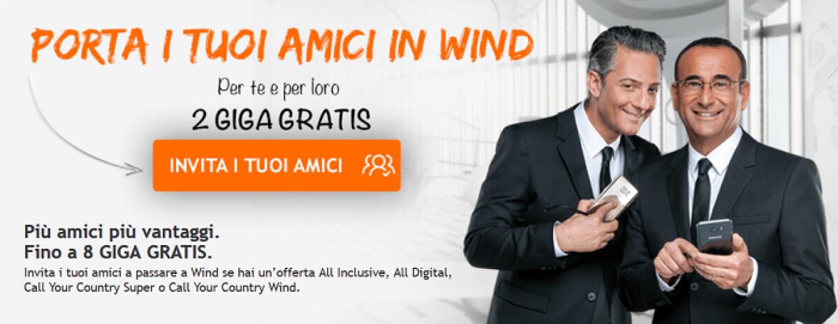 Novità Tariffe Wind Settembre 2016: Ritorna "Porta i tuoi amici in Wind" ed altre - 