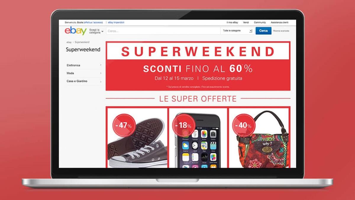 Ricordatevi del Super Weekend di eBay: Smartphone, TV e molto altro scontati del 50% - 