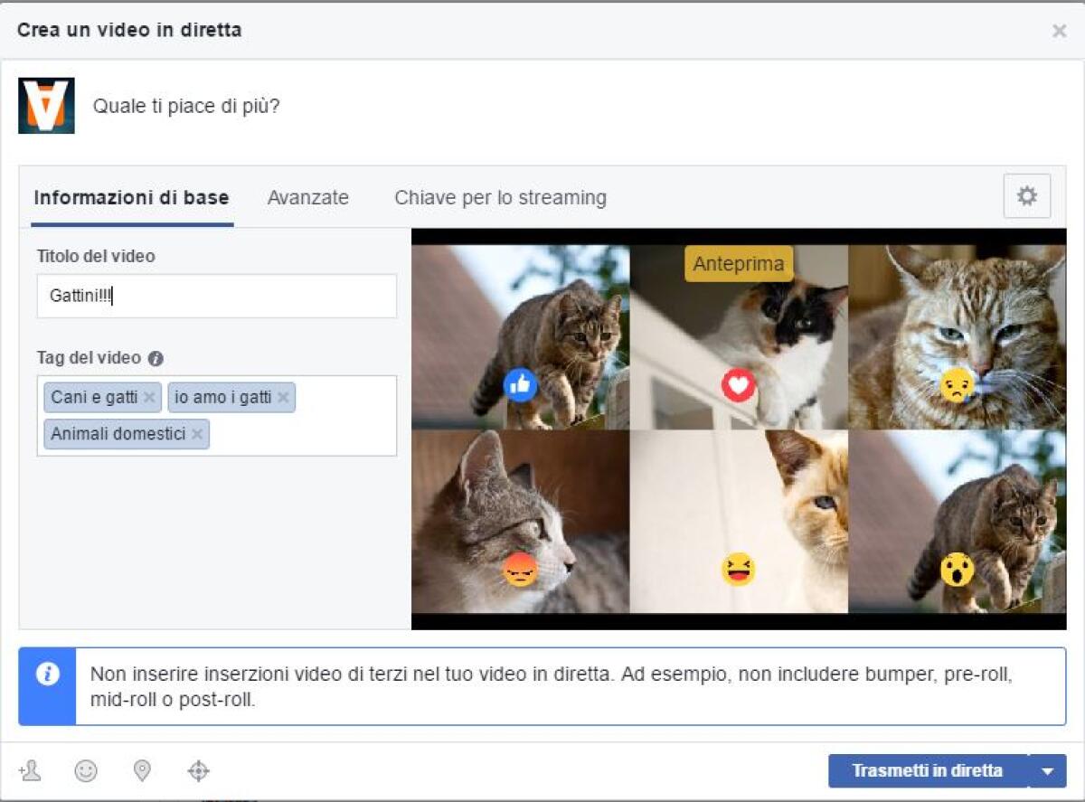 Come fare i Sondaggi in Diretta su Facebook - 