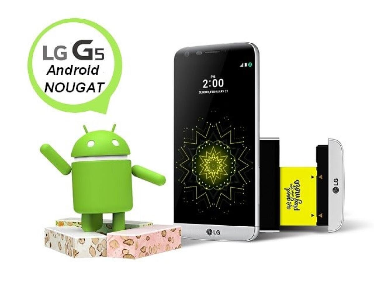 Download aggiornamento Android Nougat 7.0 per LG G5 - 