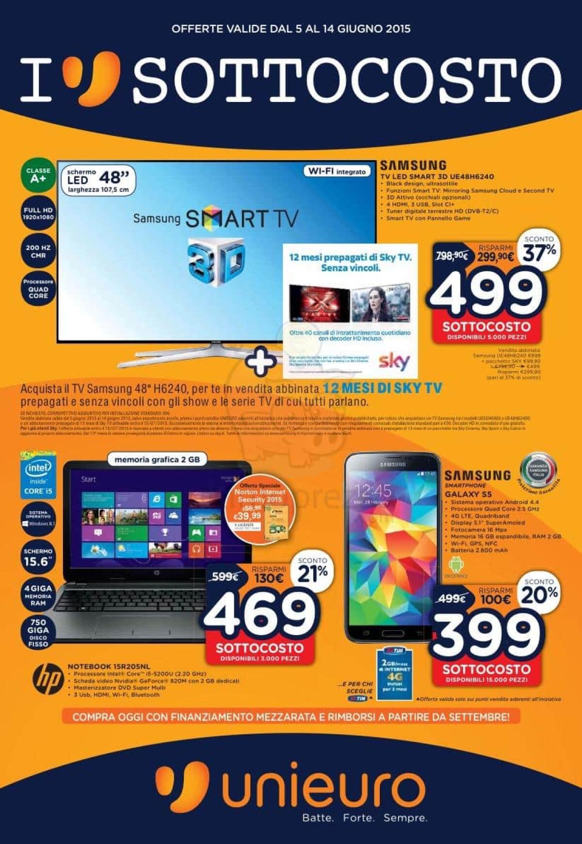 Volantino Unieuro con il Buon sottocosto fino all'11 Dicembre - 