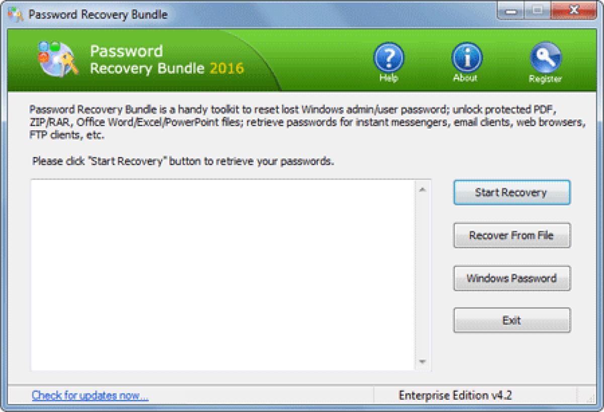 Recuperare password PDF, ZIP, RAR, Office Word/Excel/PowerPoint - 