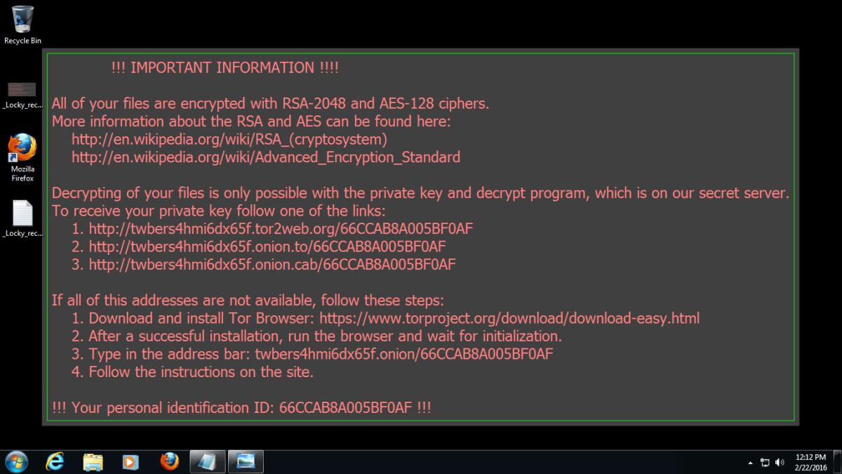 Locky: Il ramsomware che si nasconde nelle immagini sui Social Network - 