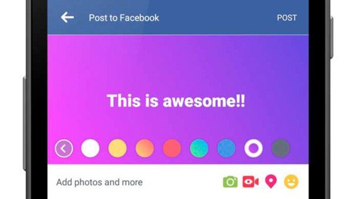 Scrivere Post con sfondo colorato su Facebook: come fare - 