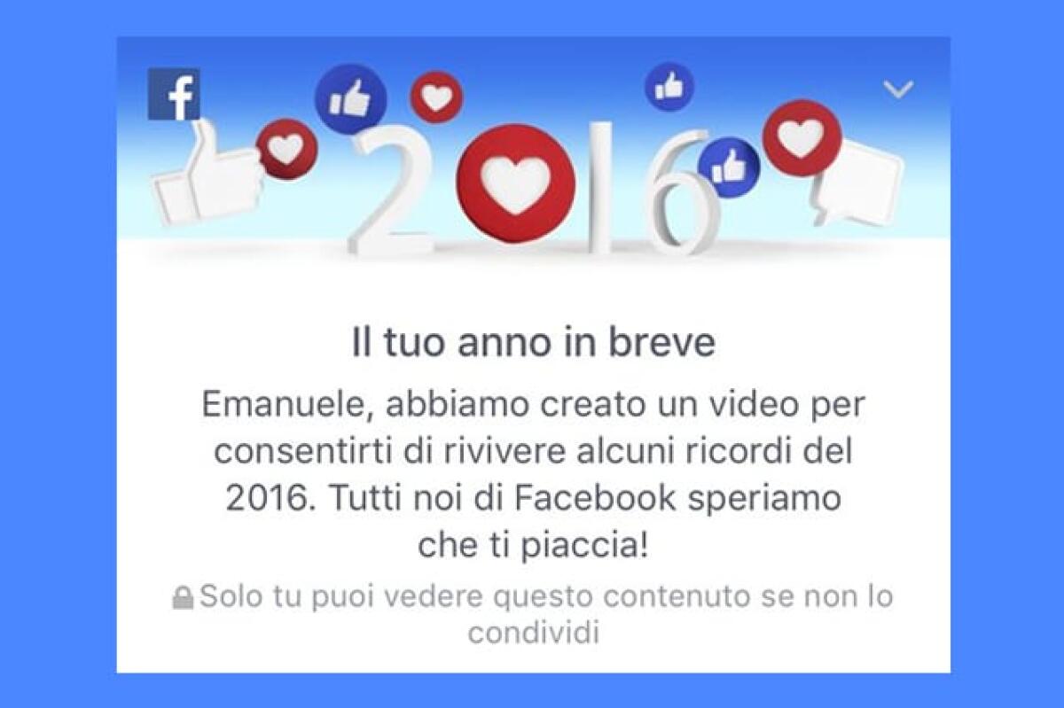 Come creare il video di fine anno 2016 Facebook - 