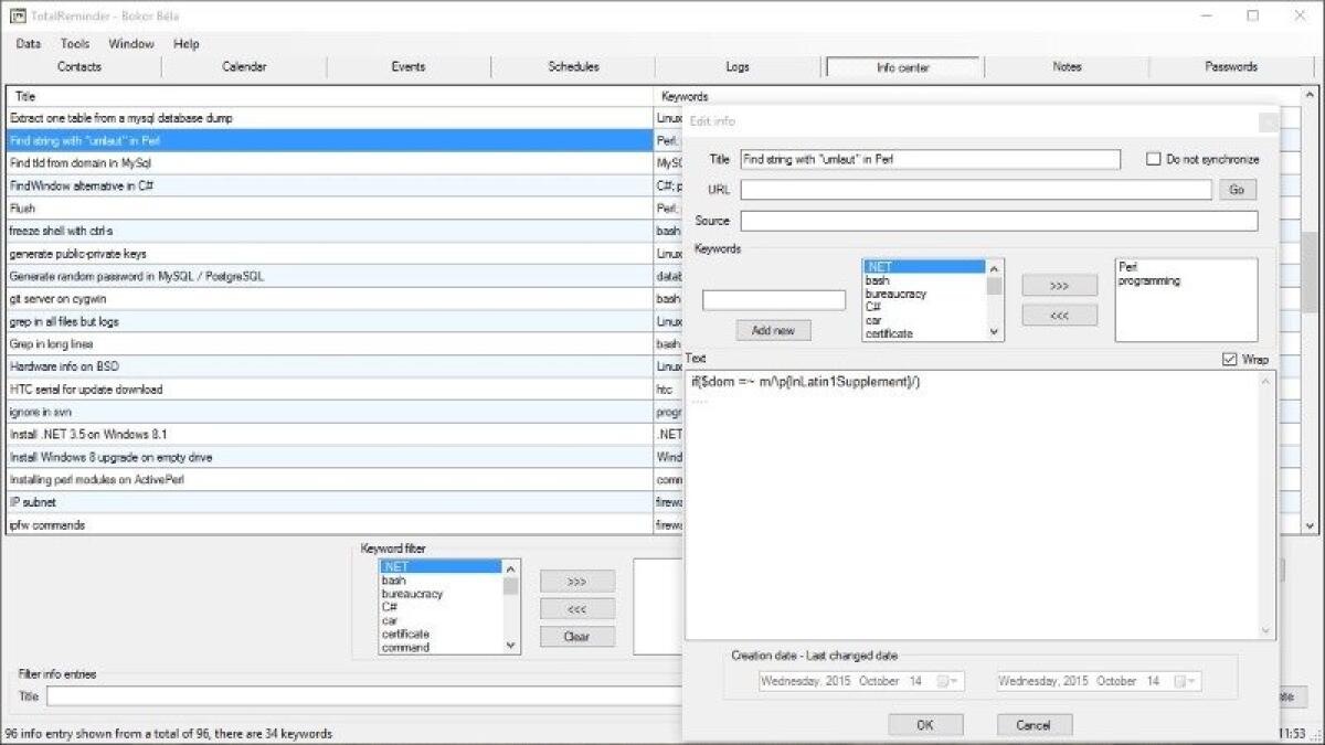 TotalReminder: Ricorda eventi, appuntamento e molto altro su Windows - 