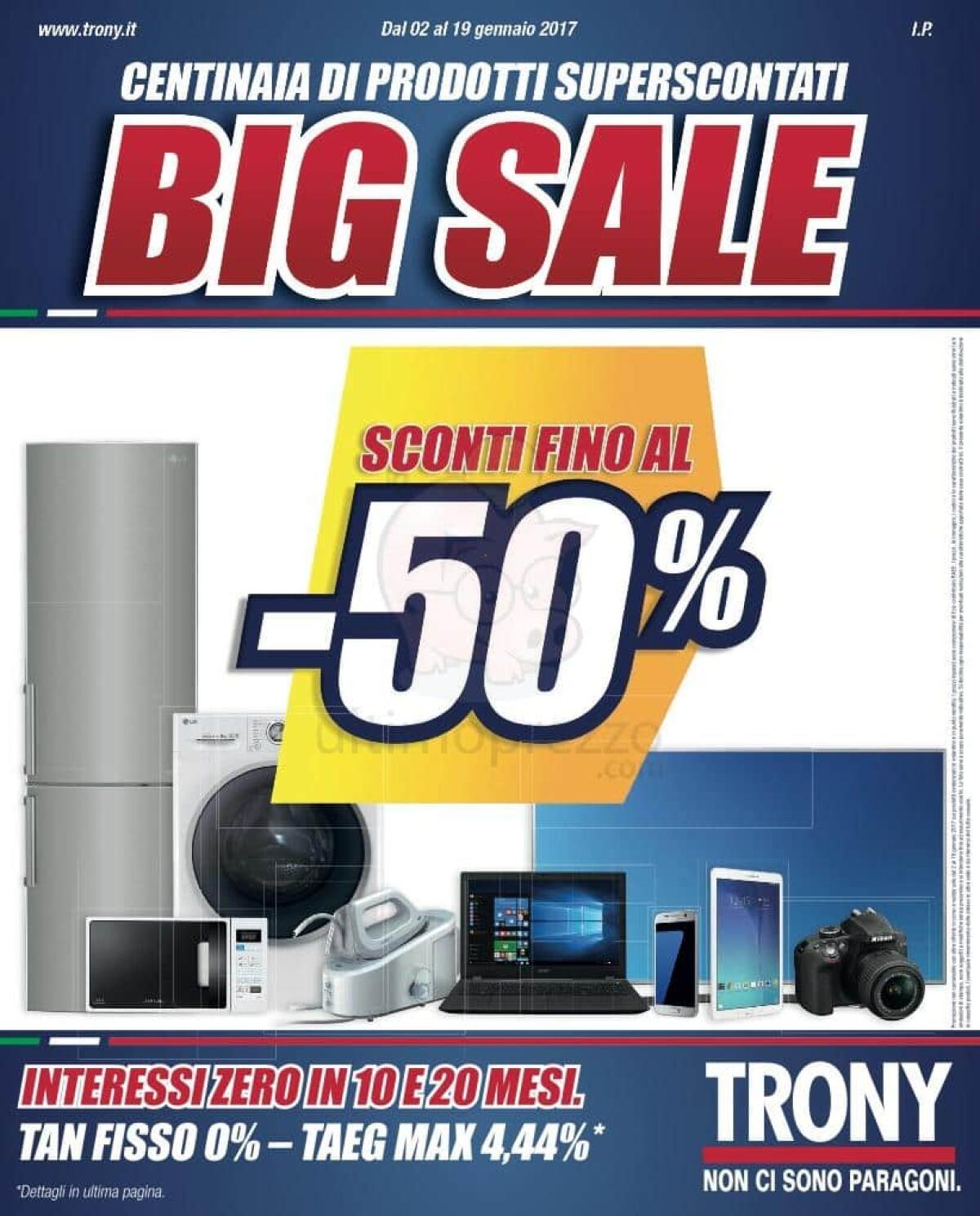 BIG SALE da TRONY con tante offerte fino al 50% - 