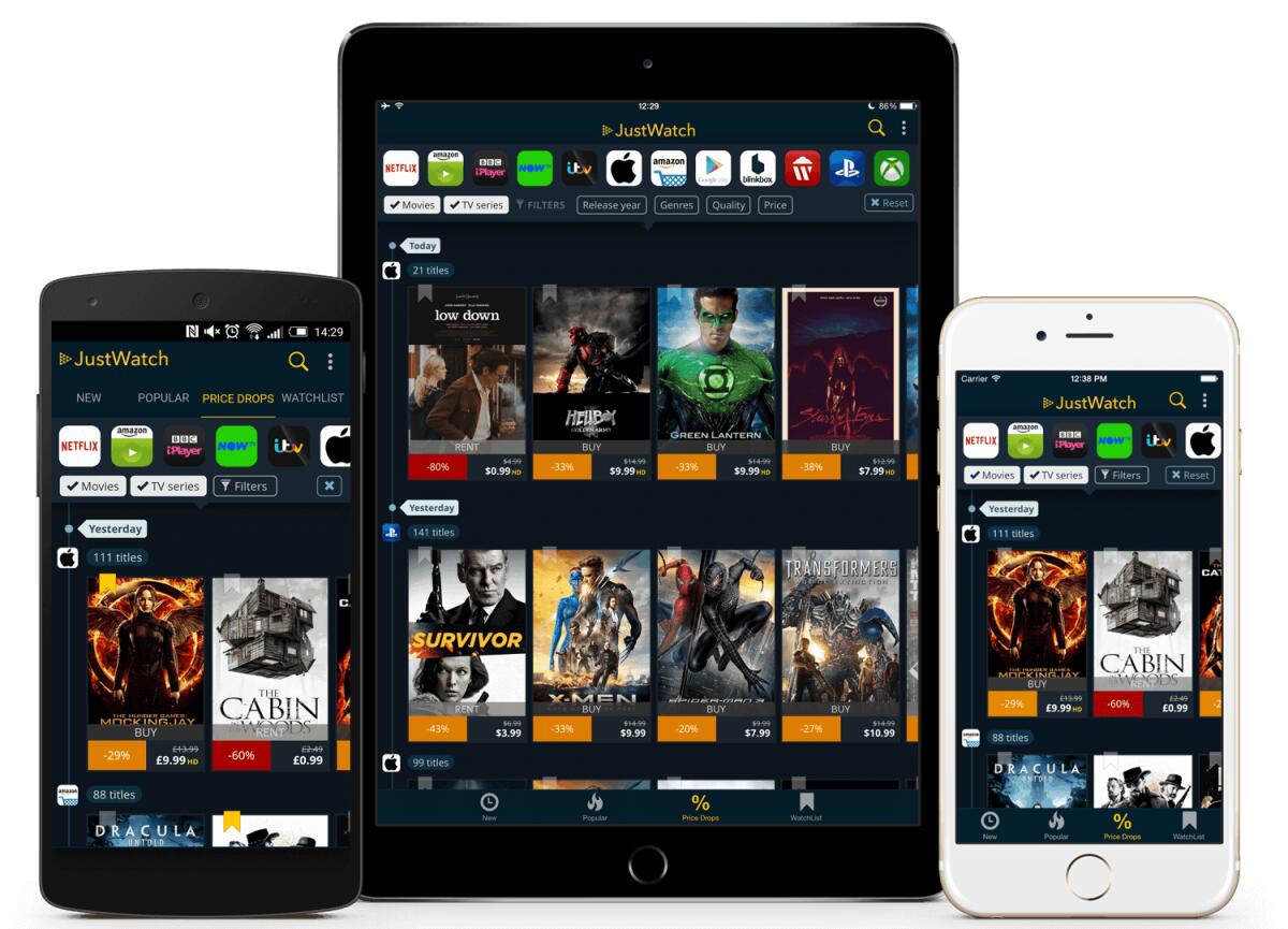 JustWatch: Trovare Serie TV e Film su Netflix, Sky, Infinity ed altri - 