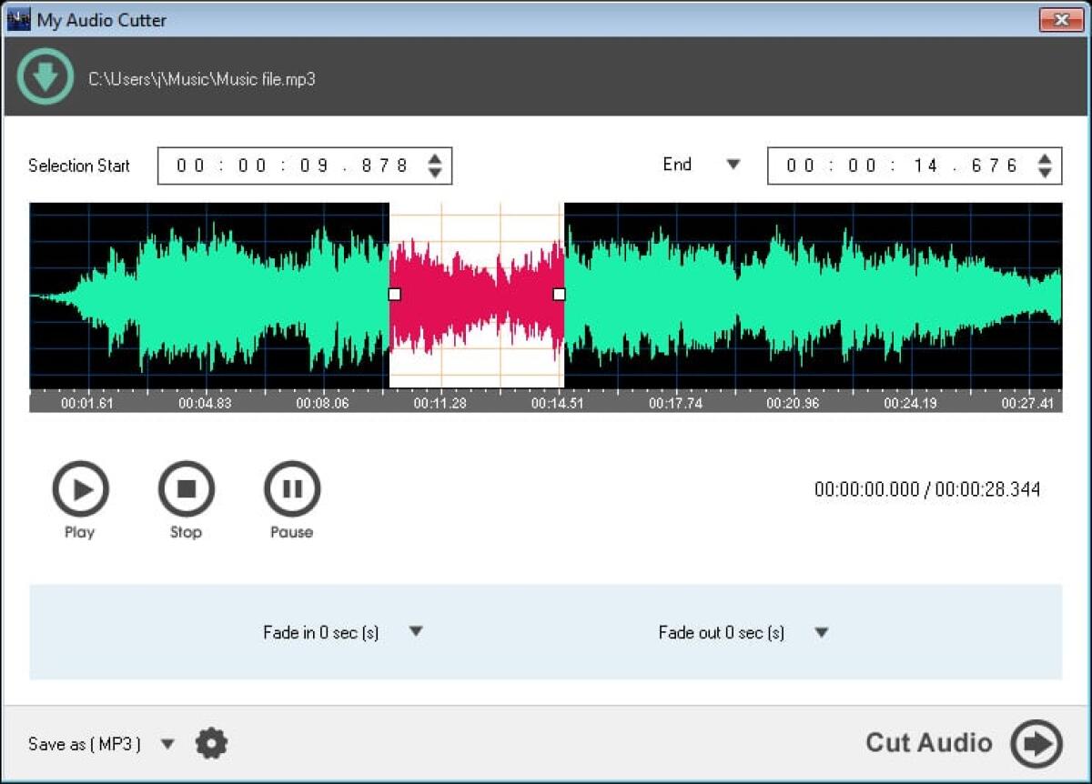 Tagliare file Audio ed Mp3 in porzioni - 