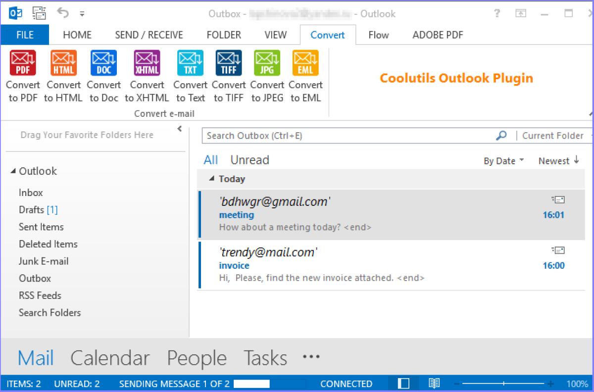 Coolutils Outlook Plugin è un add-in unico per Outlook - 