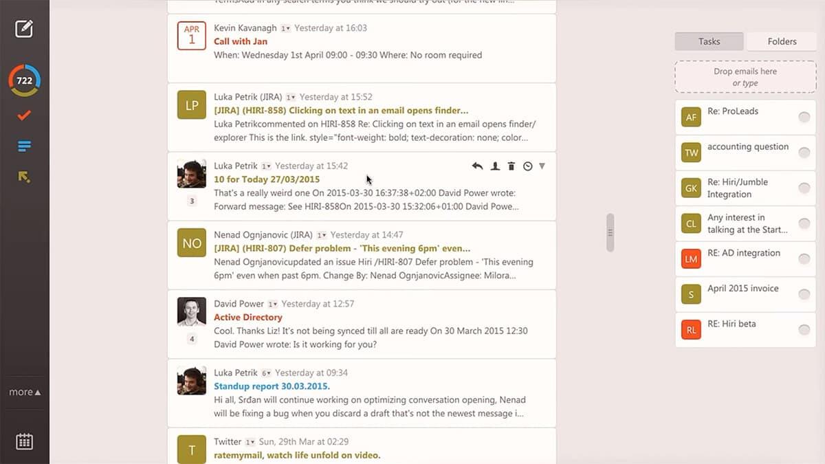 Hiri: Bellissimo client mail alternativo ad Outlook - 