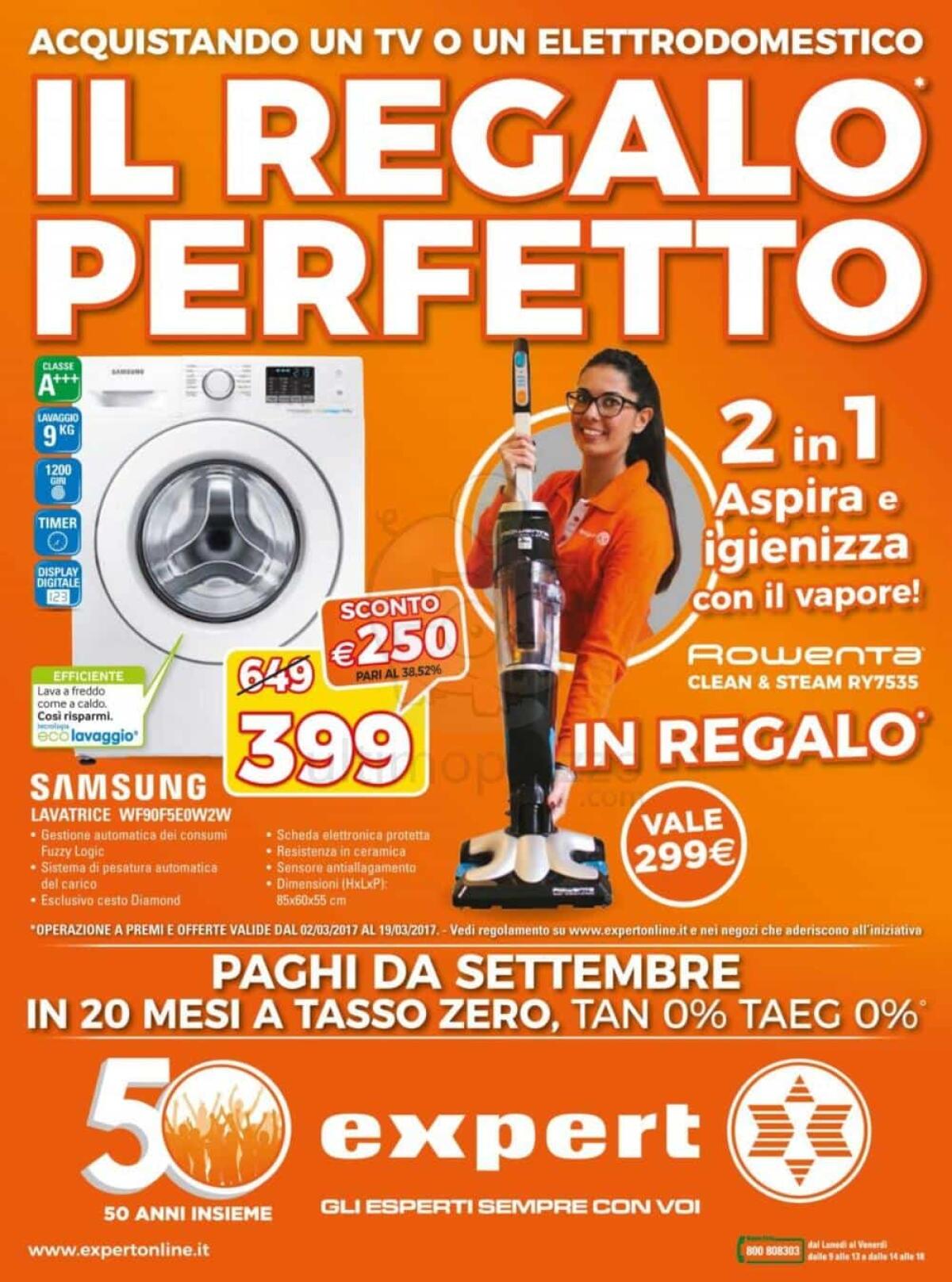 Volantino Expert ti regala l'Aspirapolvere [Marzo 2017] - 