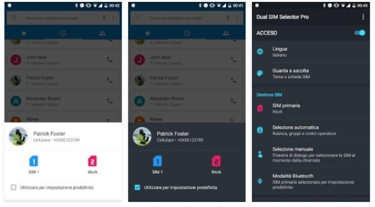 Dual SIM Selector Pro: Gestire due/tre SIM facilmente - 
