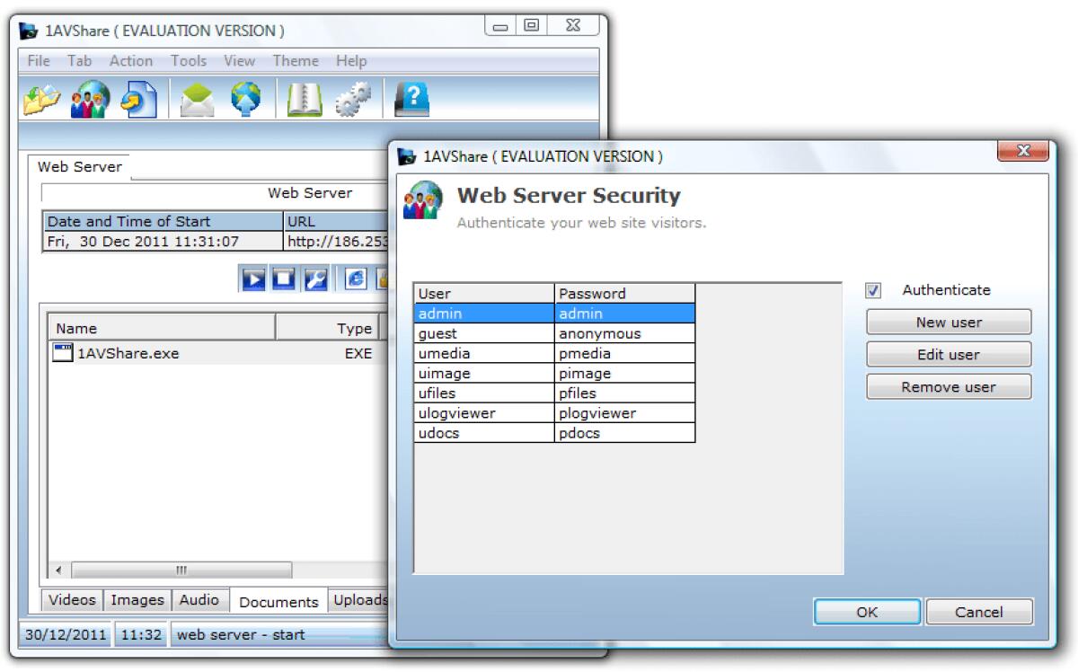 Condividere file ovunque con 1AVShare - 