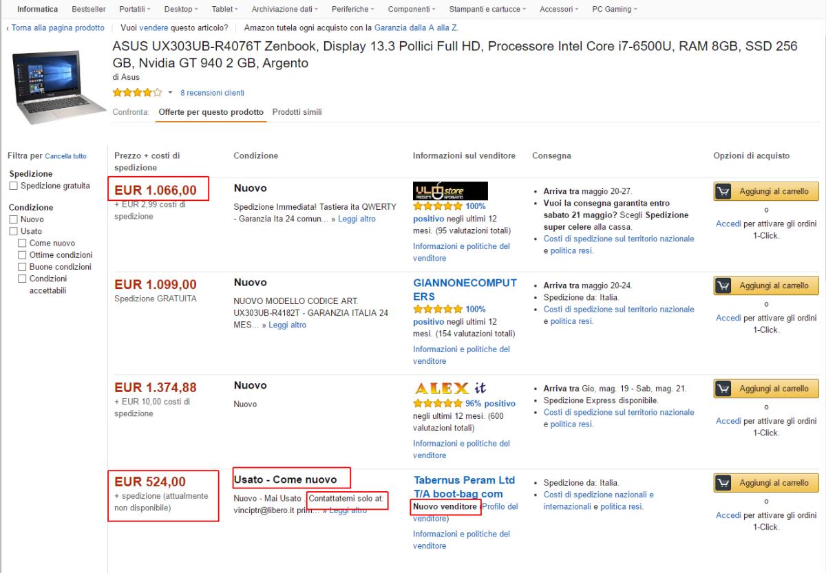 Nuova Truffa su Amazon: Contattare Mail prima di comprare - 