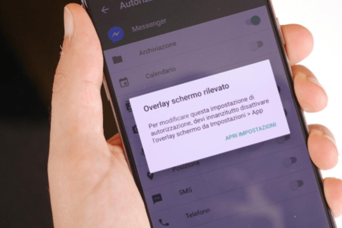 Overlay schermo rilevato: come risolvere definitivamente il problema di Android - 