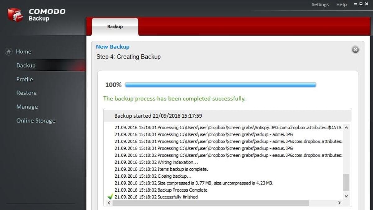 Download Del Giorno: Comodo Backup - 