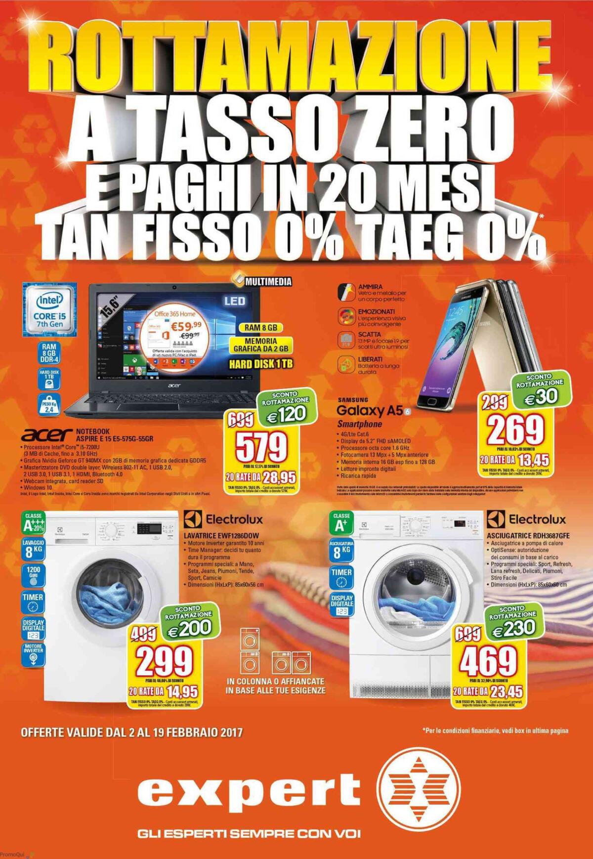 Volantino Expert con Rottamazione a tasso zero fino al 19 febbraio - 